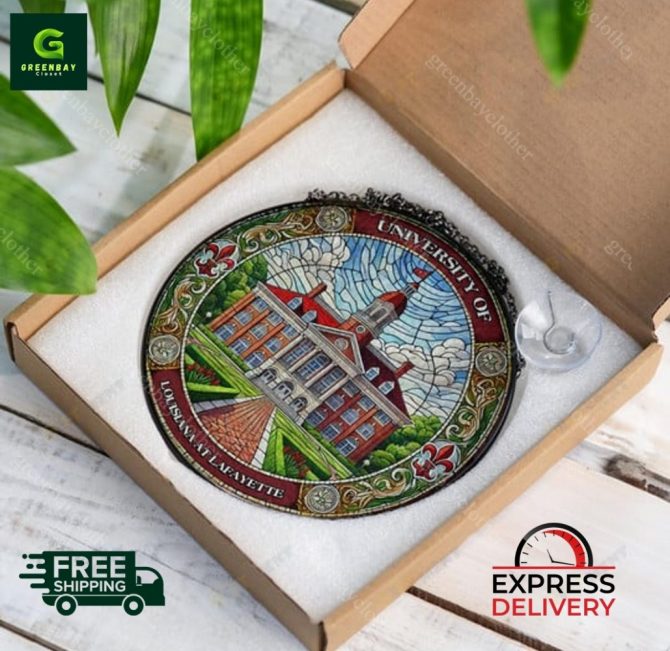 University Of Louisiana At Lafayette Stained Glass Art - Free Shipping & Express Delivery - Image 5