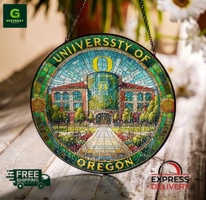University Of Oregon Stained Glass Art - Free Shipping & Express Delivery
