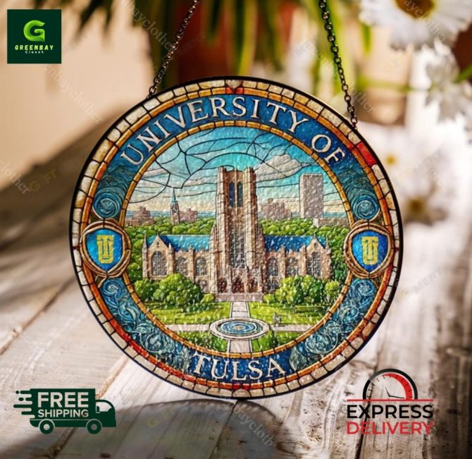 University Of Tulsa Stained Glass Sun Catcher – Free Shipping & Express Delivery