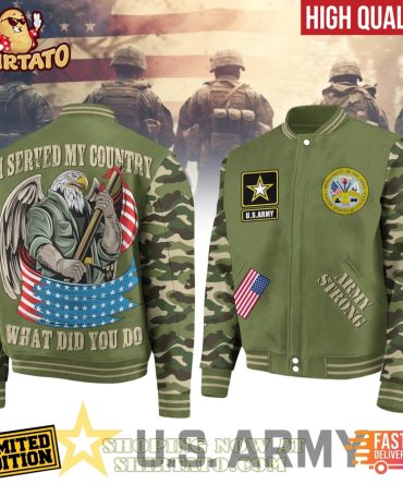 Limited Edition Us Army Jacket - Veteran Eagle Design, Show Your Pride, Fast Delivery!
