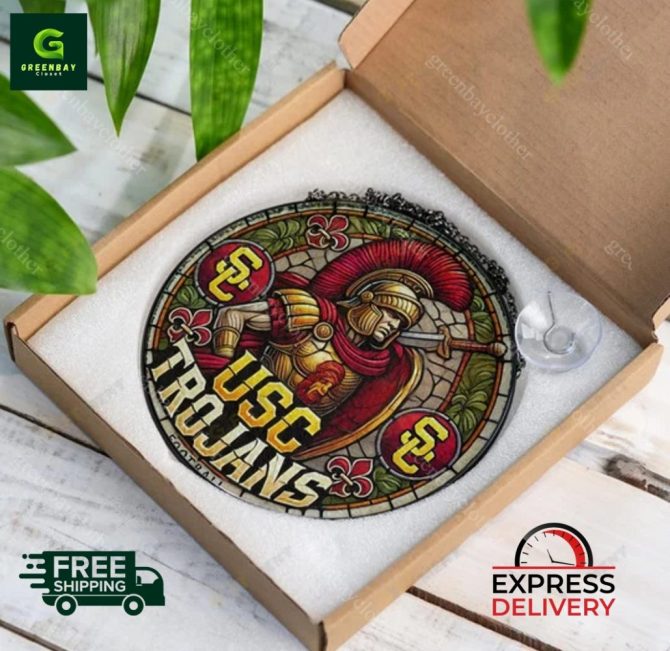 Usc Trojans Stained Glass Wall Art - Vibrant Decor For Fans , Free & Express Shipping! - Image 5