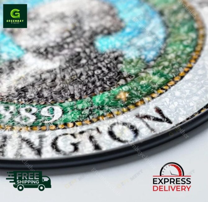 Washington State Seal Stained Glass Suncatcher –  Express Delivery - Image 4