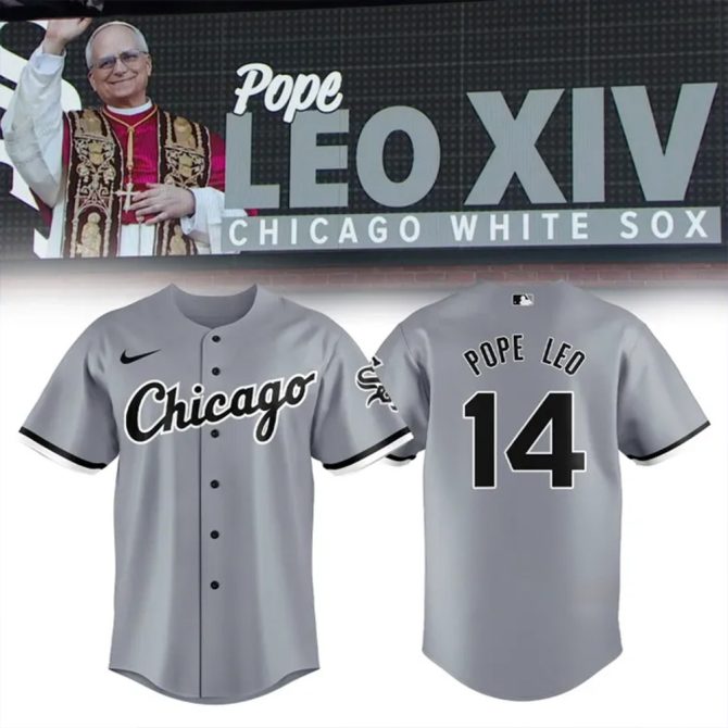 Chicago White Sox Custom Jersey - Pope Leo 14 Limited Edition - Perfect Gift For Baseball Fans