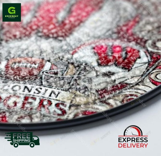 Limited Edition Wisconsin Badgers Stained Glass Wall Art - Free Shipping & Express Delivery! - Image 4
