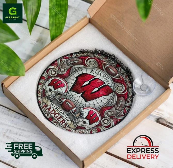 Limited Edition Wisconsin Badgers Stained Glass Wall Art - Free Shipping & Express Delivery! - Image 5
