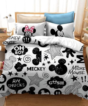 Disney Mickey & Minnie Mouse Bedding Set - Cozy Cartoon Comfort For Kids & Disney Lovers
