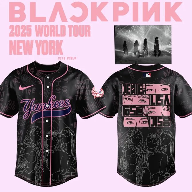 Limited Edition Black Yankees Jersey - 2025 World Tour Inspired By Iconic Group