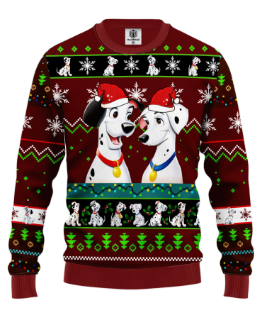 Dalmatians Ugly Christmas Sweater Red - Amazing Gift Idea Thanksgiving Gift
