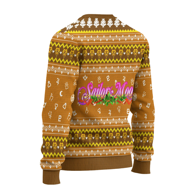 Cozy Anime Holiday Sweater – Cute Girl & Cat Design, Festive Knit, Unisex Gift - Image 2
