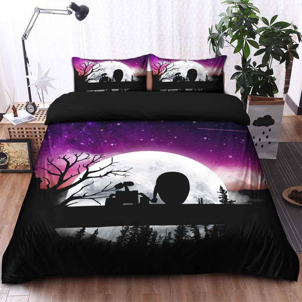 Wall-E Moon Night Bedding Set Duvet Cover And 2 Pillowcases - Image 2