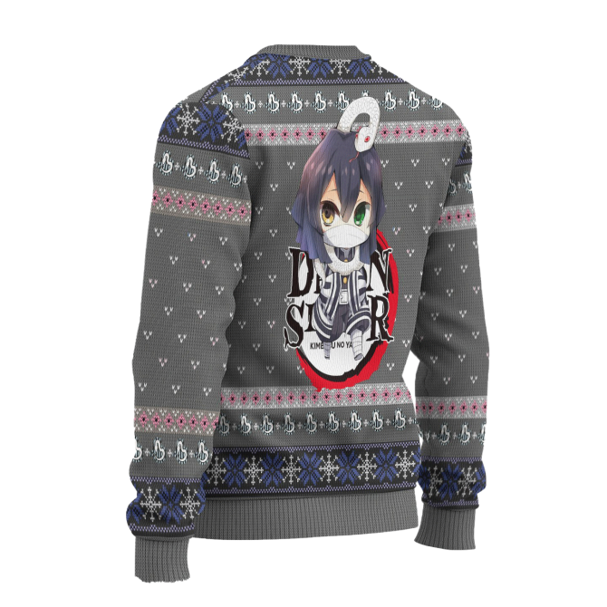Cozy Reindeer Anime Ugly Christmas Sweater - Festive Holiday Knitwear Gift - Image 2