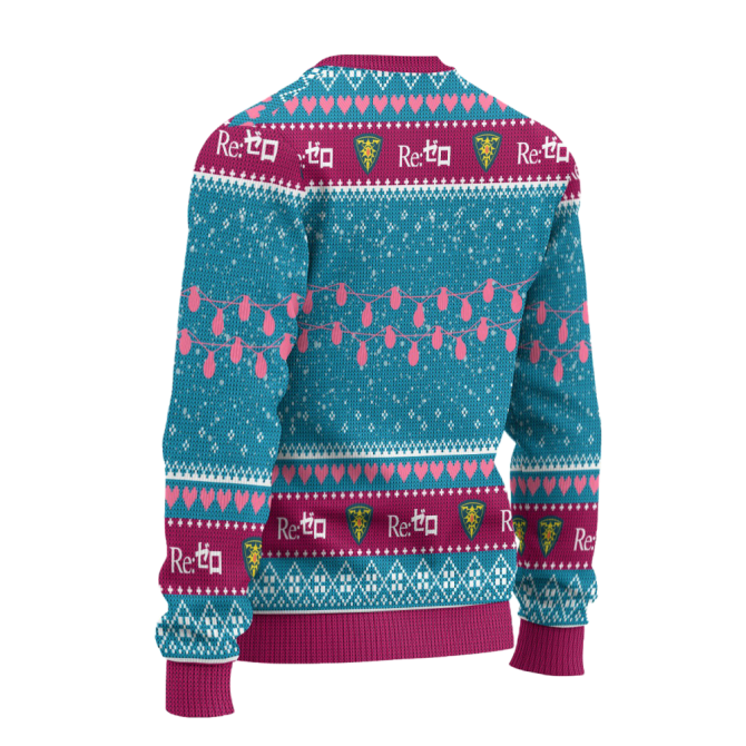 Cozy Anime Sweater - Colorful Re:Zero Holiday Knitwear For Fans - Unisex Winter Fashion - Image 2
