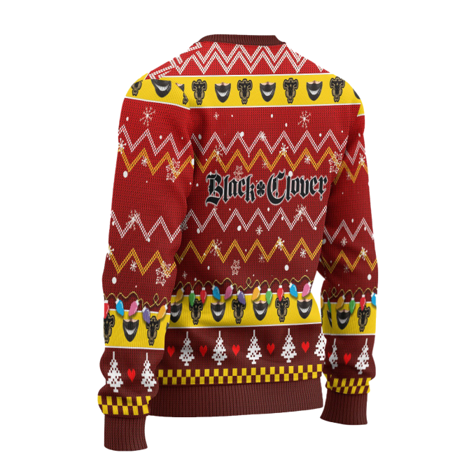 Festive Anime Christmas Sweater - Unique Holiday Gift With Santa & Presents Design - Image 2