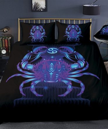 Cancer 12 Zodiac Bedding Set Duvet Cover And 2 Pillowcases