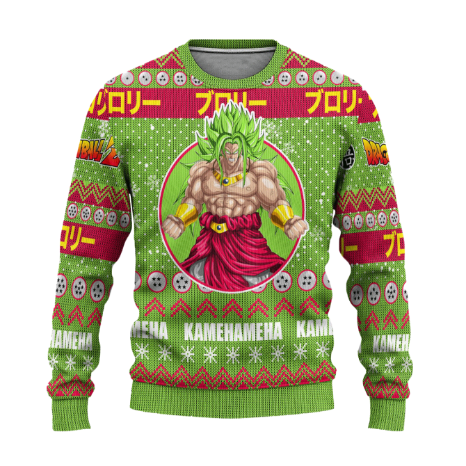 Broly Anime Ugly Christmas Sweater Dragon Ball Z Xmas Gift - Image 6