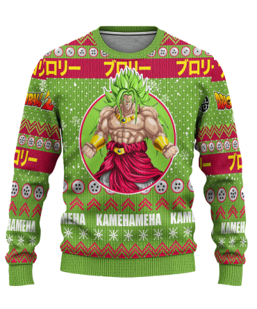 Broly Anime Ugly Christmas Sweater Dragon Ball Z Xmas Gift