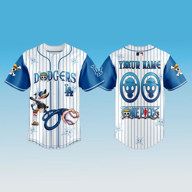 Limited Edition Dodgers X One Piece Jersey – Customize Your Own Name!