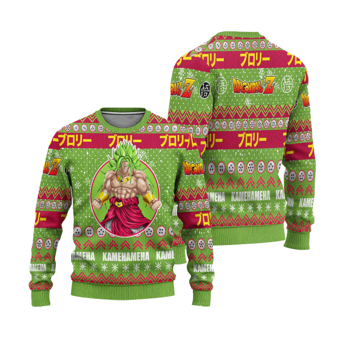 Broly Anime Ugly Christmas Sweater Dragon Ball Z Xmas Gift - Image 3