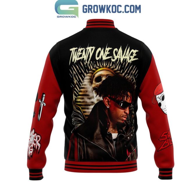 21 Savage Immortal Varsity Jacket – Stylish Streetwear With Skull Graphic Design - Image 3