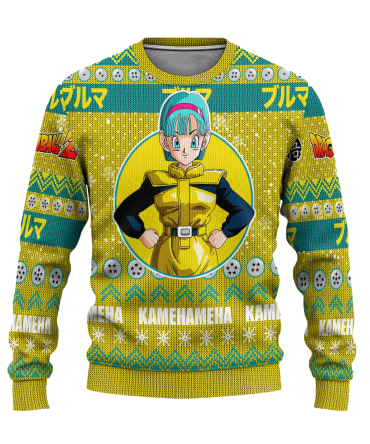 Bulma Anime Ugly Christmas Sweater Dragon Ball Z Xmas Gift