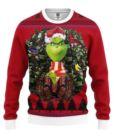 Festive Grinch Christmas Sweater - Cozy Holiday Knit For Men & Women