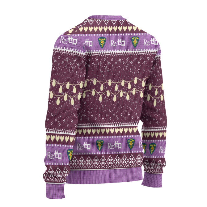 Beatrice Anime Ugly Christmas Sweater Custom Re Zero Xmas Gift - Image 2