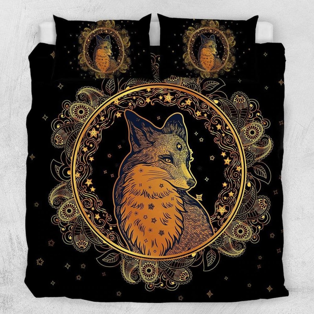 Mandala Fox Bedding Set Duvet Cover And 2 Pillowcases - Image 7