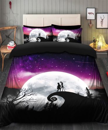 Jack Sally Moon Night Bedding Set Duvet Cover And 2 Pillowcases