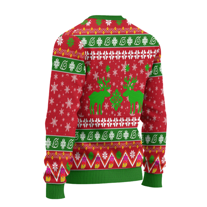 Boruto Anime Ugly Christmas Sweater Custom Red Xmas Gift - Image 2