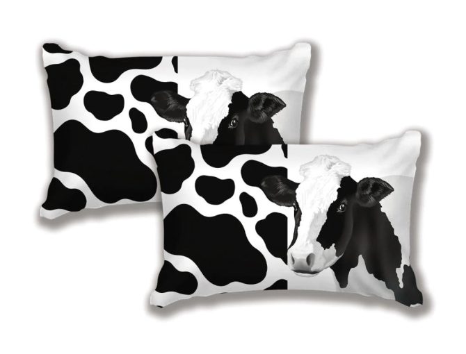 Cow Print Bedding Set Duvet Cover And 2 Pillowcases - Image 3