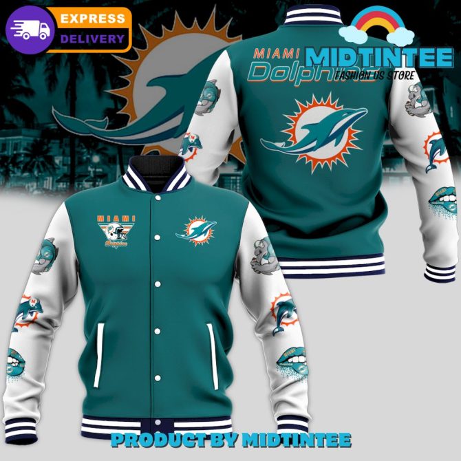 Miami Dolphins Varsity Jacket - Stylish & Warm Fan Gear With Fast Shipping