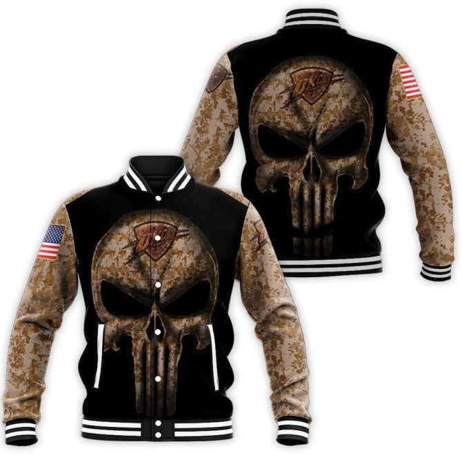 Limited Edition Skull Camo Varsity Jacket - Unisex, Stylish & Warm - Perfect For Fans & Trendsetters