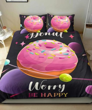Galaxy Donut Bedding Set Bedding Set Duvet Cover And 2 Pillowcases