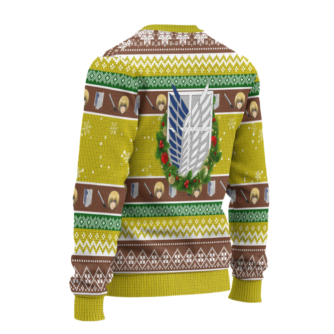 Armin Arlert Attack On Titan Anime Ugly Christmas Sweater Xmas Gift - Image 2