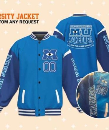 Custom Blue Varsity Jacket - Personalized Sports Team Style, Unisex, Durable & Stylish Outerwear