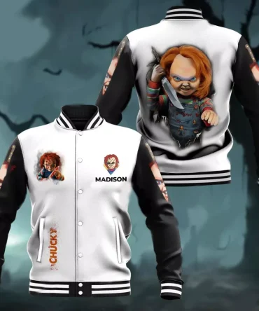 Chucky Horror Varsity Jacket - Customizable Halloween Costume Apparel