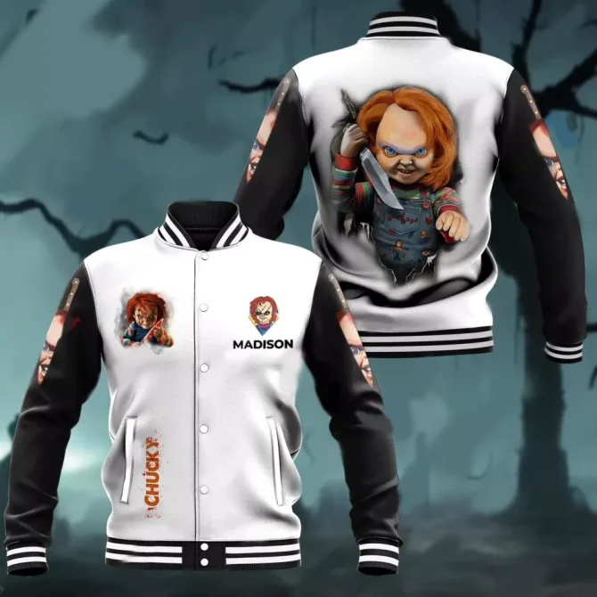 Chucky Horror Varsity Jacket - Customizable Halloween Costume Apparel