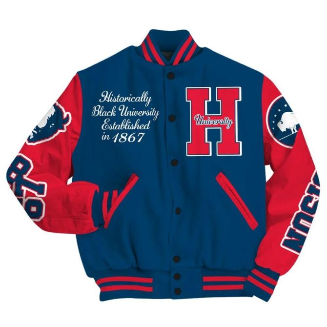 Limited Edition Hbcu Varsity Jacket - Blue/Red, 1867 Heritage, Stylish & Warm