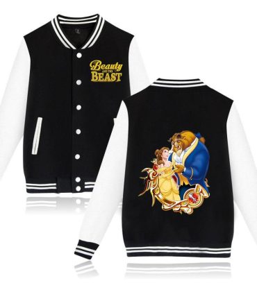 Beauty And The Beast Varsity Jacket - Stylish Disney Themed Apparel For Fans