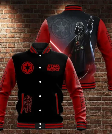 Star Wars Darth Vader Varsity Jacket - Iconic Black & Red Design - Limited Edition