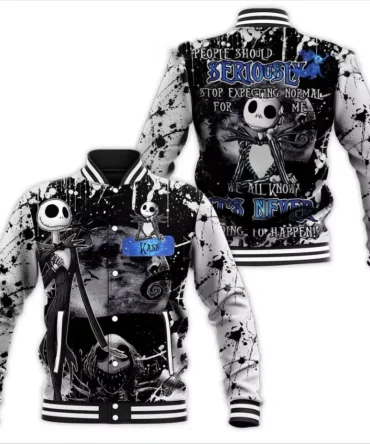 Nightmare Before Christmas Varsity Jacket - Unique Gothic Design For Fans