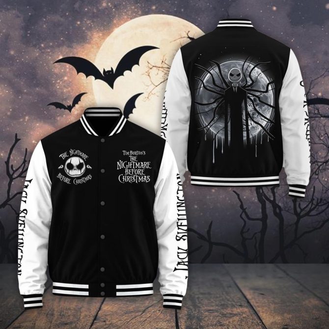 Nightmare Before Christmas Varsity Jacket - Spooky Style For Fans