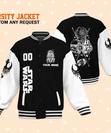 Custom Star Wars Varsity Jacket - Personalized Name & Design - Perfect Gift For Fans
