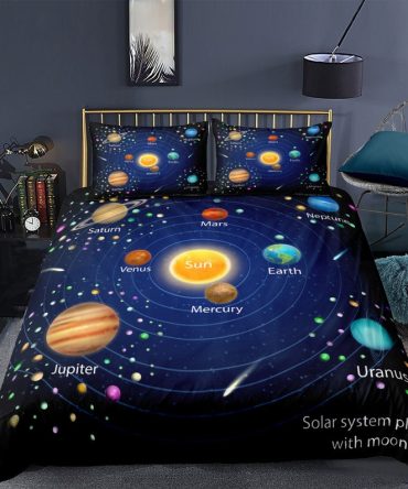 Galaxy Duvet Bedding Set Duvet Cover And 2 Pillowcases