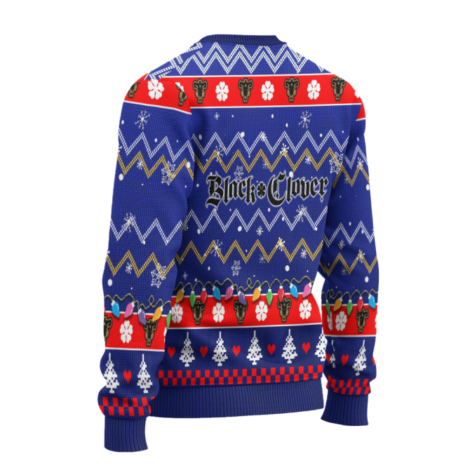 Black Clover Anime Ugly Christmas Sweater Characters Xmas Gift - Image 2