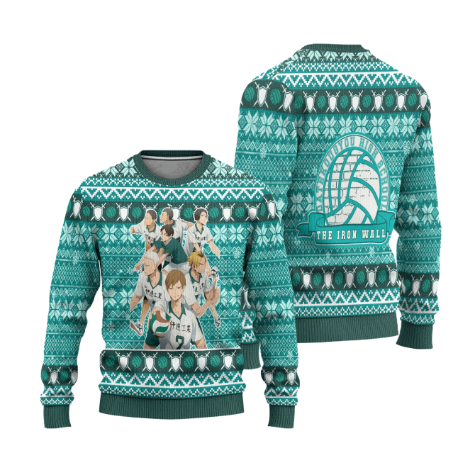Cozy Anime Volleyball Team Sweater - Unisex Winter Knitwear For Fans - Image 3