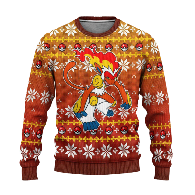 Cozy Fire Monkey Christmas Sweater - Festive Holiday Knit For Fans - Image 6