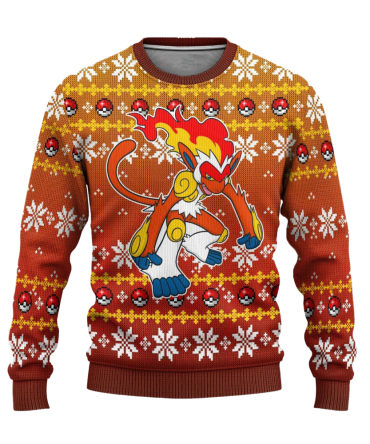 Cozy Fire Monkey Christmas Sweater - Festive Holiday Knit For Fans