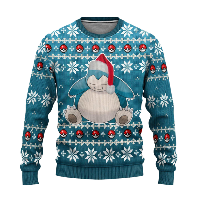 Cozy Snorlax Christmas Sweater - Festive Pokémon Holiday Knit Jumper - Image 6