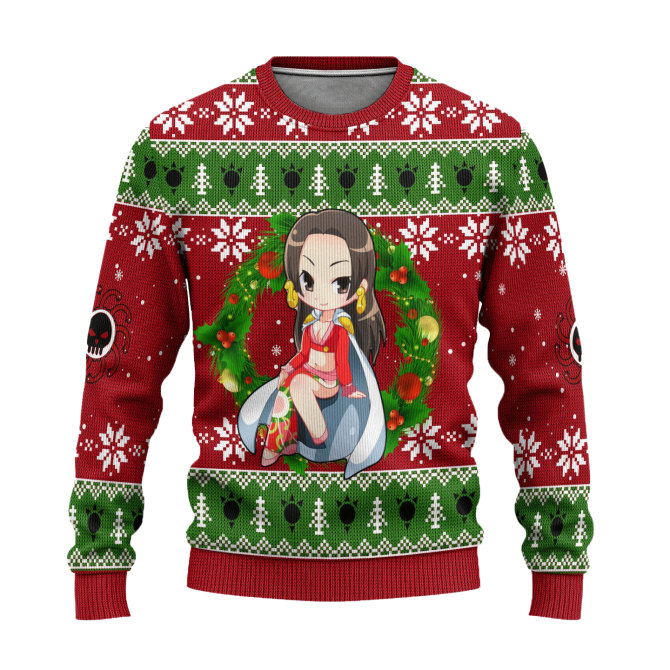 Boa Hancock One Piece Anime Ugly Christmas Sweater Xmas Gift